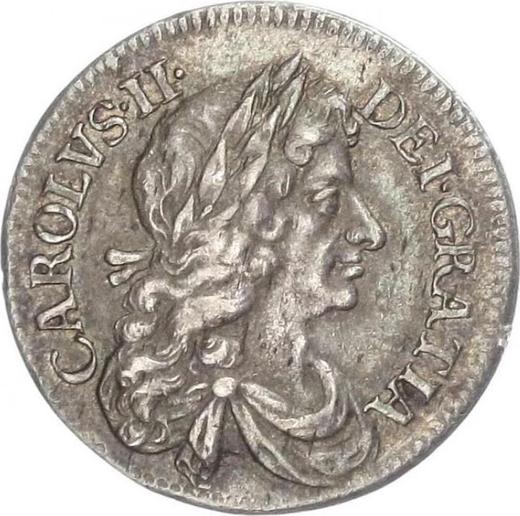 Obverse Fourpence (Groat) 1671 - Silver Coin Value - United Kingdom, Charles II
