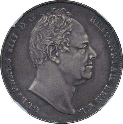 Obverse Pattern Crown no date (1830) - Silver Coin Value - United Kingdom, William IV