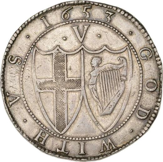 Reverso 1 Corona 1653 "Tipo 1649-1656" - valor de la moneda de plata - Gran Bretaña, Mancomunidad