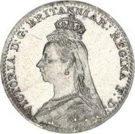 Obverse Penny 1891 "Jubilee Head" - Silver Coin Value - United Kingdom, Victoria