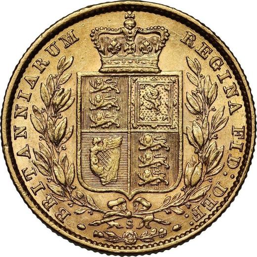 Reverse Sovereign 1878 S WW "Coat of arms" - Gold Coin Value - Australia, Victoria