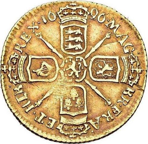 Реверс монеты - 1/2 гинеи 1696 года Слон и замок - цена золотой монеты - Великобритания, Вильгельм III