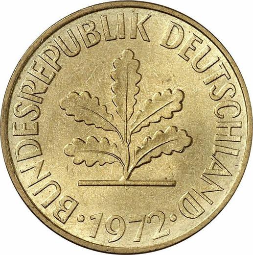 Reverse 10 Pfennig 1972 G -  Coin Value - Germany, FRG