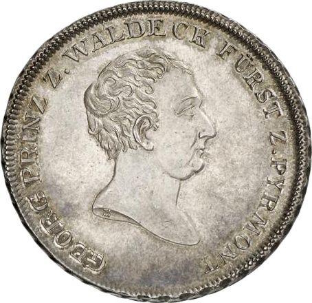 Obverse Thaler no date (1824) "Hybrid" - Silver Coin Value - Waldeck-Pyrmont, George