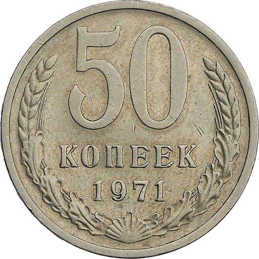 Reverse 50 Kopeks 1971 -  Coin Value - Russia, Soviet Union - USSR