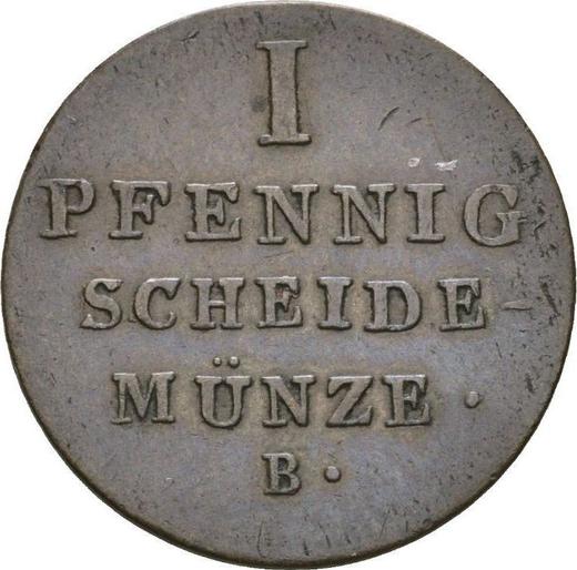 Reverse 1 Pfennig 1829 B -  Coin Value - Hanover, George IV