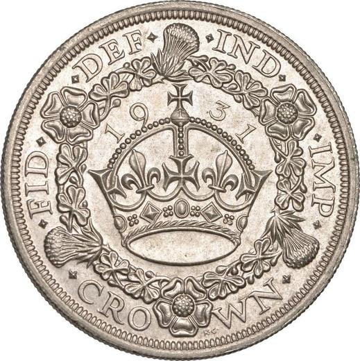 Reverse Crown 1931 - Silver Coin Value - United Kingdom, George V
