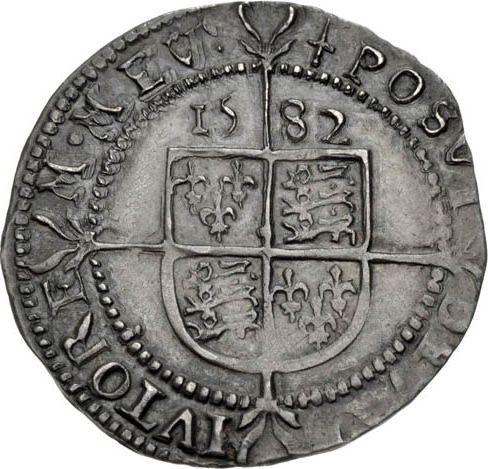 Reverse Threepence 1582 "Fifth issue" - Silver Coin Value - United Kingdom, Elizabeth I
