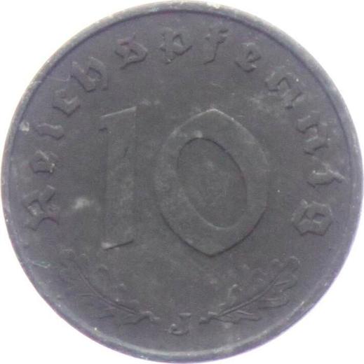 Obverse 10 Reichspfennig 1942 J "Type 1940-1945" - Coin Value - Germany, Third Reich