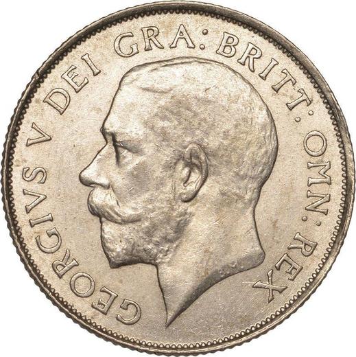 Obverse Shilling 1921 - Silver Coin Value - United Kingdom, George V