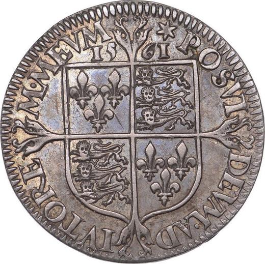 Reverse Sixpence 1561 "Milled coinage" Adorned dress - Silver Coin Value - United Kingdom, Elizabeth I