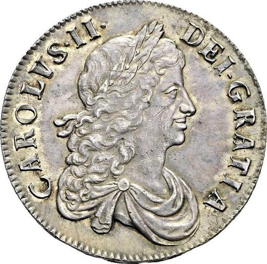 Obverse Crown 1668 "Second laureate bust" - Silver Coin Value - United Kingdom, Charles II