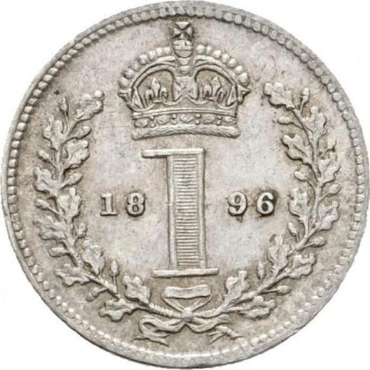 Rewers monety - 1 pens 1896 TB "Typ 1893-1901" - cena srebrnej monety - Wielka Brytania, Wiktoria