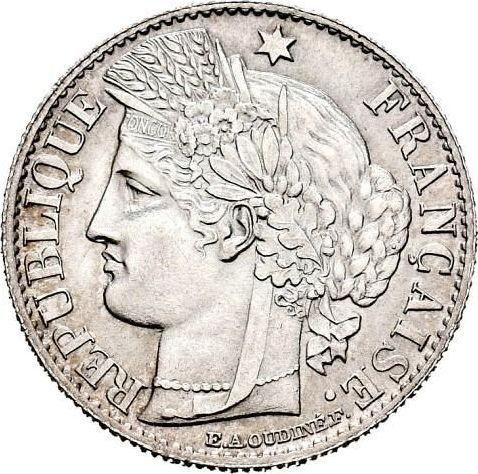 Аверс монеты - 50 сантимов 1887 года A "Тип 1871-1895" - цена серебряной монеты - Франция, Третья республика