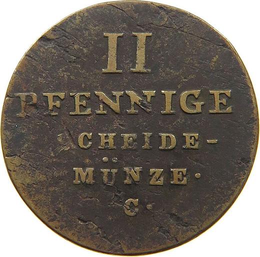 Reverse 2 Pfennig 1829 C - Coin Value - Hanover, George IV