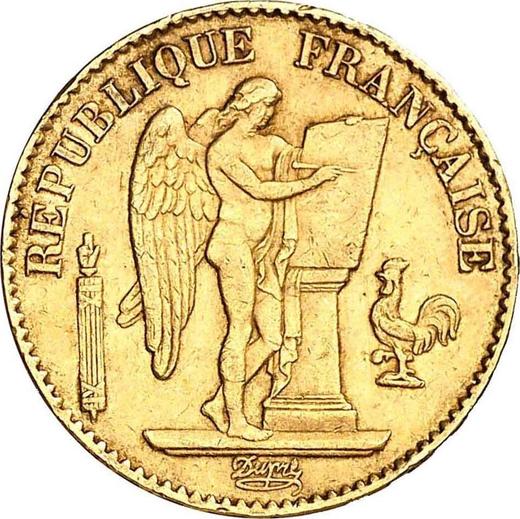Obverse 20 Francs 1876 A "Type 1871-1898" - Gold Coin Value - France, Third Republic