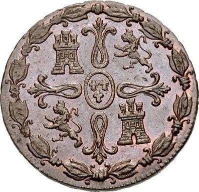 Revers 8 Maravedis 1824 J "Typ 1823-1827" - Münze Wert - Spanien, Ferdinand VII