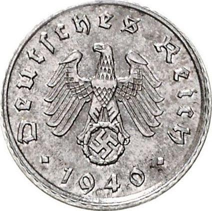 Reverse 5 Reichspfennig 1940 A "Type 1940-1944" -  Coin Value - Germany, Third Reich