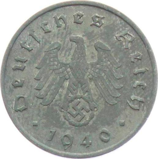 Reverse 10 Reichspfennig 1940 A "Type 1940-1945" -  Coin Value - Germany, Third Reich