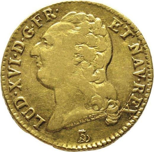 Anverso Louis d'Or 1785 T "Tipo 1785-1792" - valor de la moneda de oro - Francia, Luis XVI