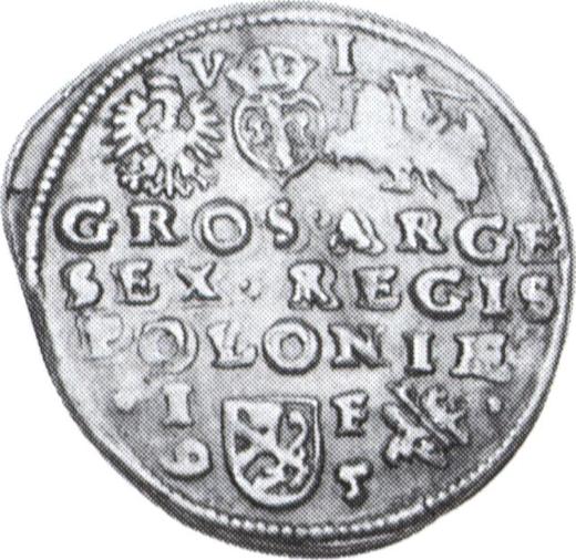Reverse 6 Groszy (Szostak) 1595 IF - Silver Coin Value - Poland, Sigismund III Vasa
