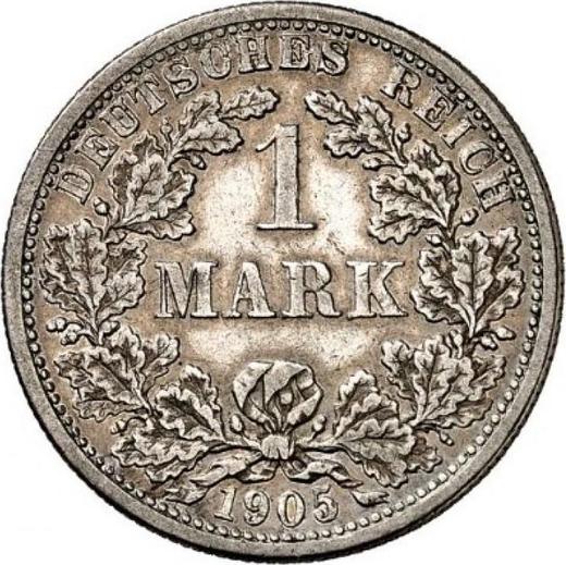 Avers 1 Mark 1905 F "Typ 1891-1916" - Silbermünze Wert - Deutschland, Deutsches Kaiserreich