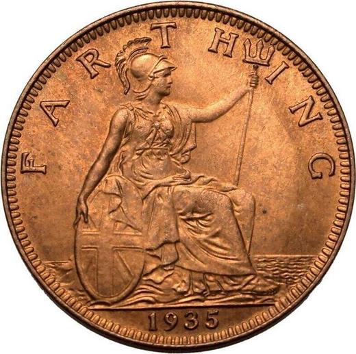 Reverse Farthing 1935 -  Coin Value - United Kingdom, George V