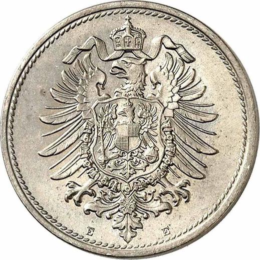 Reverso 10 Pfennige 1874 E "Tipo 1873-1889" - valor de la moneda - Alemania, Imperio alemán