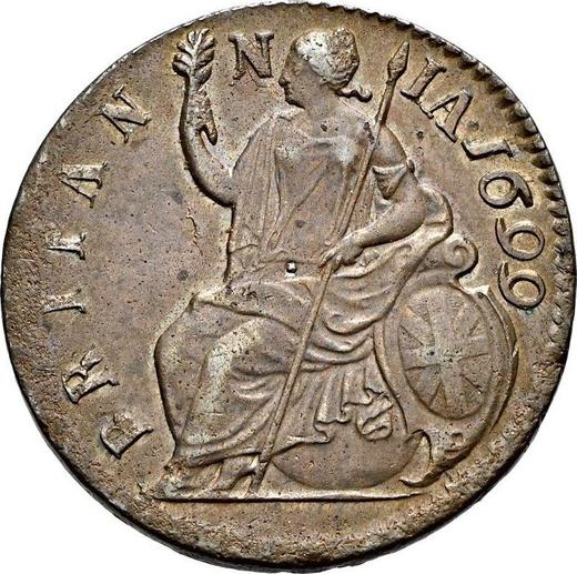 Reverse Halfpenny 1699 Date in legend -  Coin Value - United Kingdom, William III