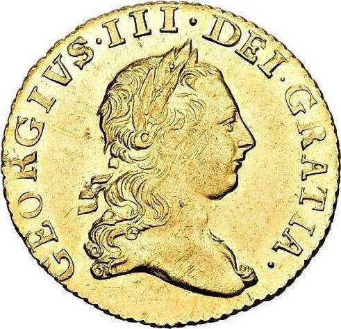 Obverse Half Guinea 1774 "Second laureate bust" - Gold Coin Value - United Kingdom, George III