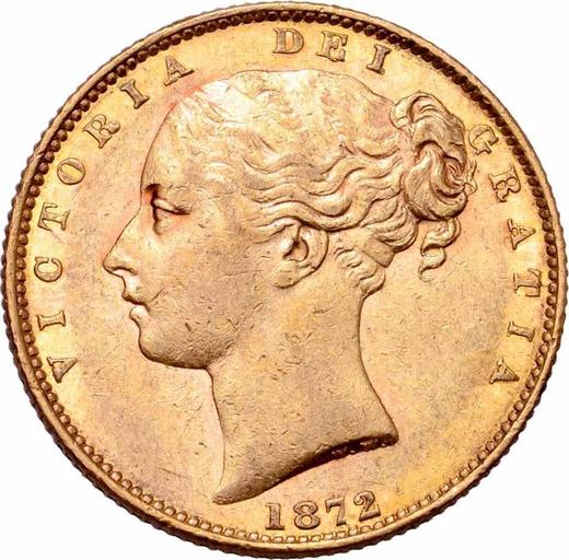 Obverse Sovereign 1872 S WW "Coat of arms" - Gold Coin Value - Australia, Victoria