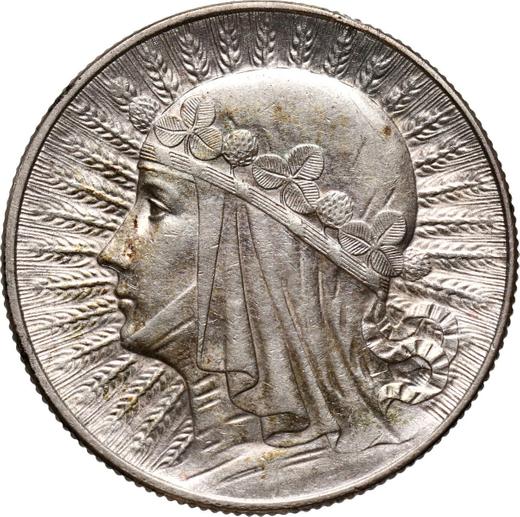 Revers 5 Zlotych 1932 "Polonia" - Silbermünze Wert - Polen, II Republik Polen