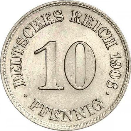 Obverse 10 Pfennig 1906 E "Type 1890-1916" -  Coin Value - Germany, German Empire