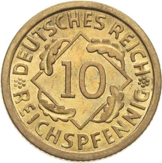 Anverso 10 Reichspfennigs 1935 F - valor de la moneda - Alemania, República de Weimar