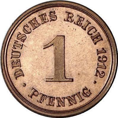Obverse 1 Pfennig 1912 E "Type 1890-1916" -  Coin Value - Germany, German Empire