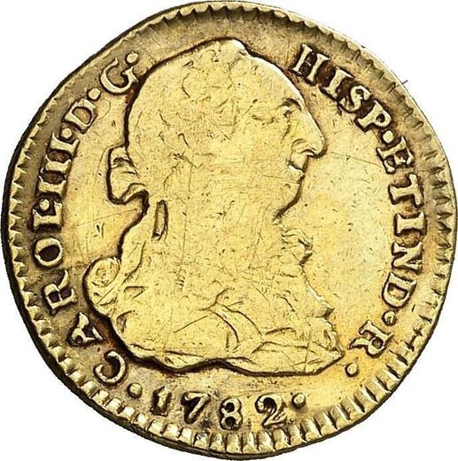 Obverse 1 Escudo 1782 MI - Gold Coin Value - Peru, Charles III