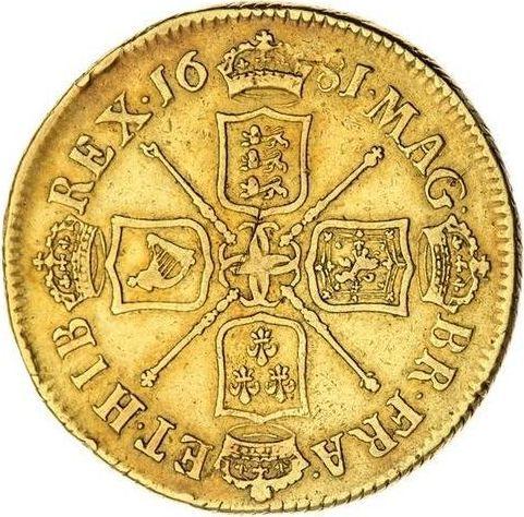 Reverse Two guinea 1681 "Second laureate bust" - Gold Coin Value - United Kingdom, Charles II
