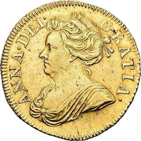 Obverse Half Guinea 1707 "Post Union" - Gold Coin Value - United Kingdom, Anne
