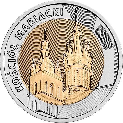 Reverse 5 Zlotych 2020 "St. Mary's Basilica" -  Coin Value - Poland, III Republic after denomination