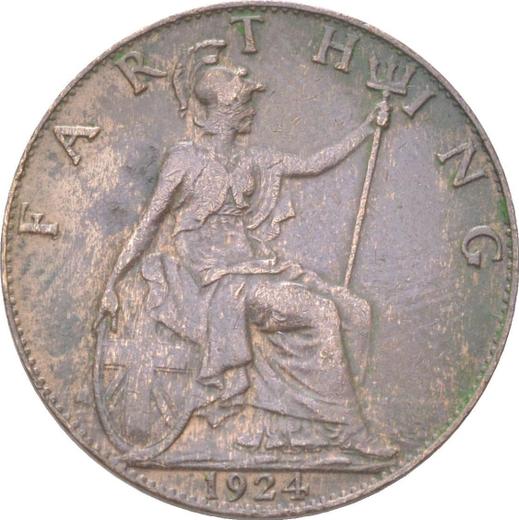 Reverse Farthing 1924 -  Coin Value - United Kingdom, George V