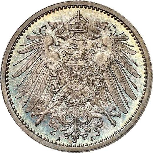 Reverso 1 marco 1914 A "Tipo 1891-1916" - valor de la moneda de plata - Alemania, Imperio alemán