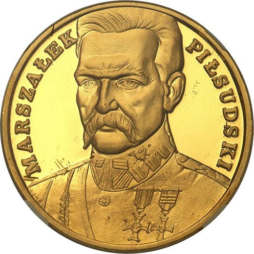 Reverse 500000 Zlotych 1990 "Jozef Pilsudski" - Gold Coin Value - Poland, III Republic before denomination
