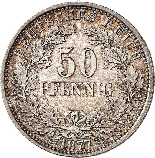 Obverse 50 Pfennig 1877 A "Type 1877-1878" - Silver Coin Value - Germany, German Empire