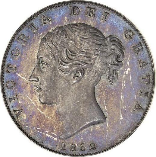Obverse Halfcrown 1862 - Silver Coin Value - United Kingdom, Victoria
