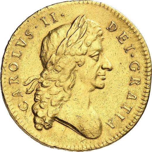 Obverse Five guineas 1682 "Second laureate bust" - Gold Coin Value - United Kingdom, Charles II