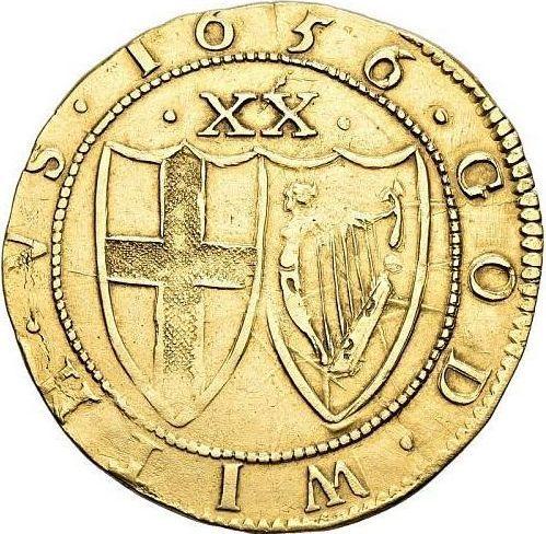 Reverse Unite 1656 - Gold Coin Value - United Kingdom, Commonwealth