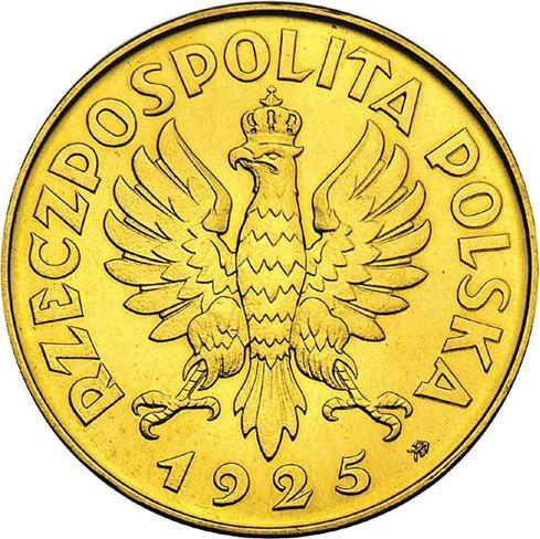 Obverse Pattern 5 Zlotych 1925 ⤔ "Rim of 81 dots" Gold - Gold Coin Value - Poland, II Republic
