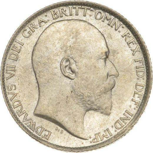 Obverse Sixpence 1910 - Silver Coin Value - United Kingdom, Edward VII