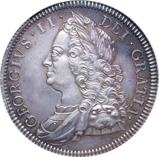 Obverse Crown 1746 "Old Head" - Silver Coin Value - United Kingdom, George II