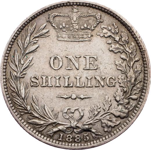Reverse Shilling 1885 - Silver Coin Value - United Kingdom, Victoria